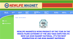 Desktop Screenshot of newlifemagnetics.com